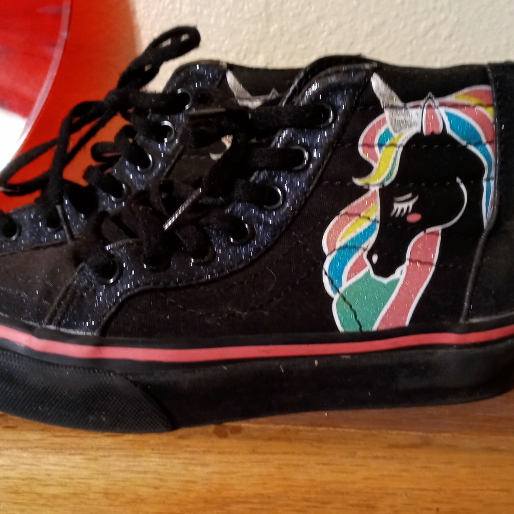 Vans glittery unicorn hi tops